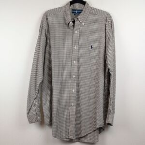 Ralph Lauren Men's Classic Fit Button Down Check Shirt Size M Classic Preppy